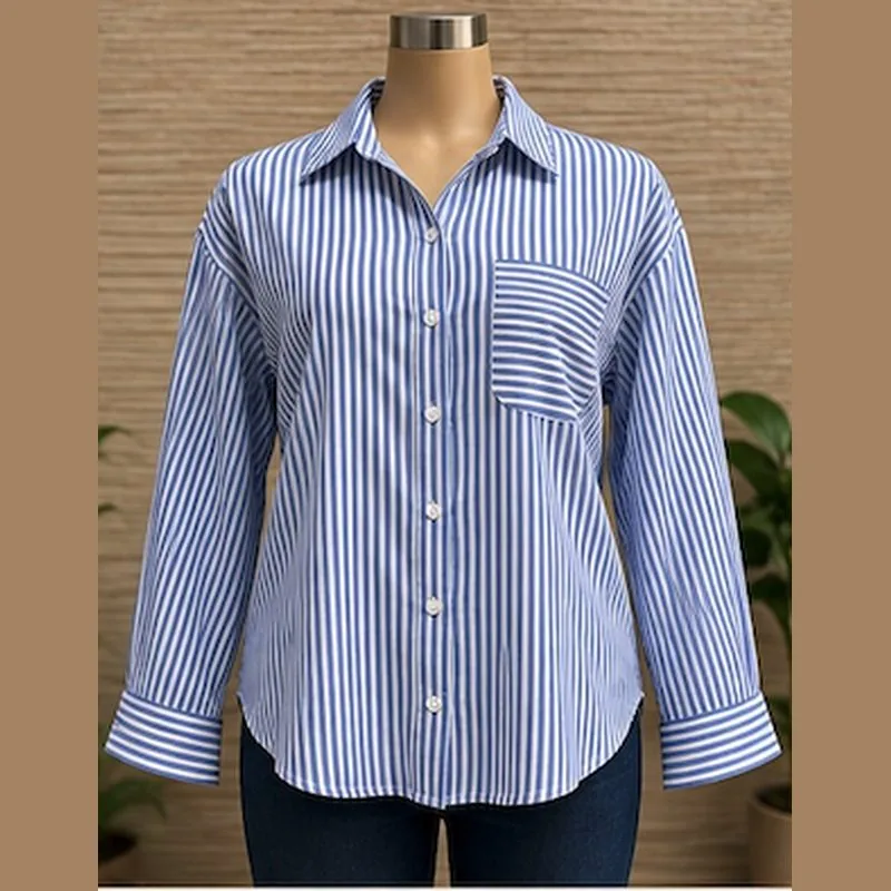 Blusa de rayas manga larga