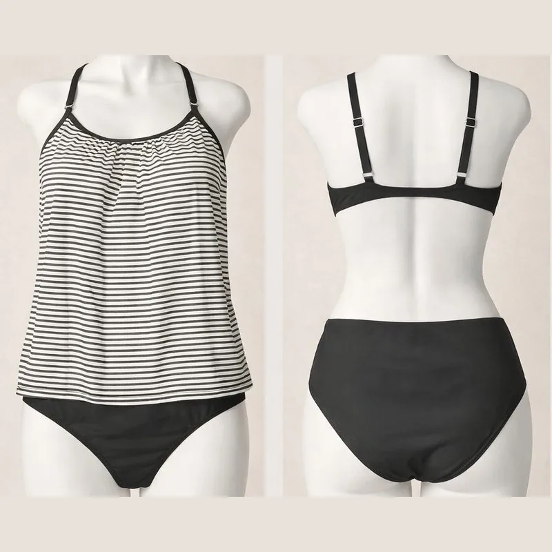 Tankini de rayas
