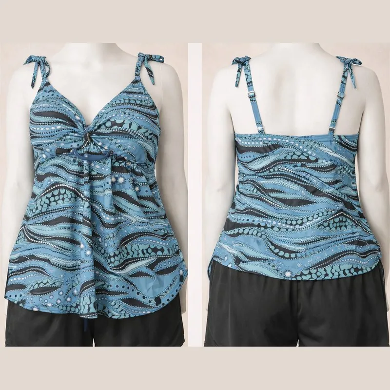 Tankini estampado con short