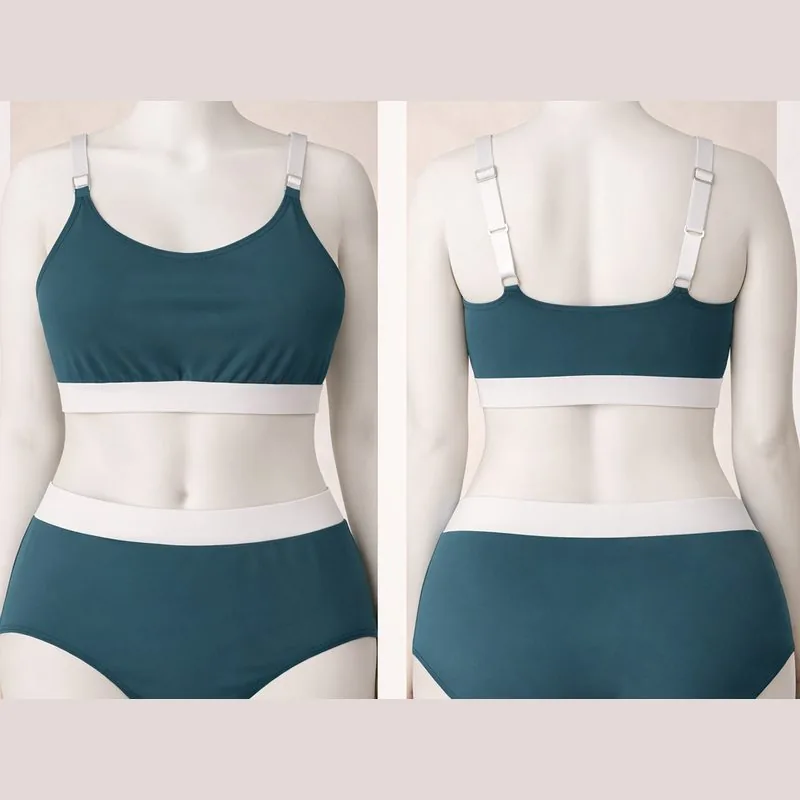 Bikini verde petróleo