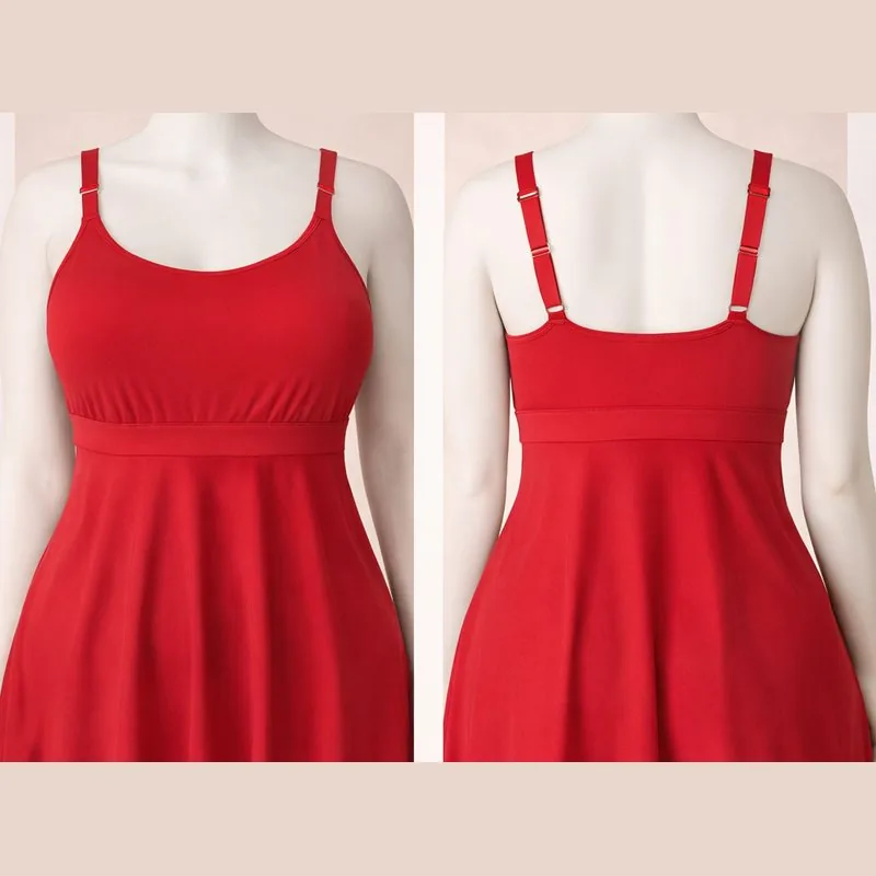 Vestido de baño rojo