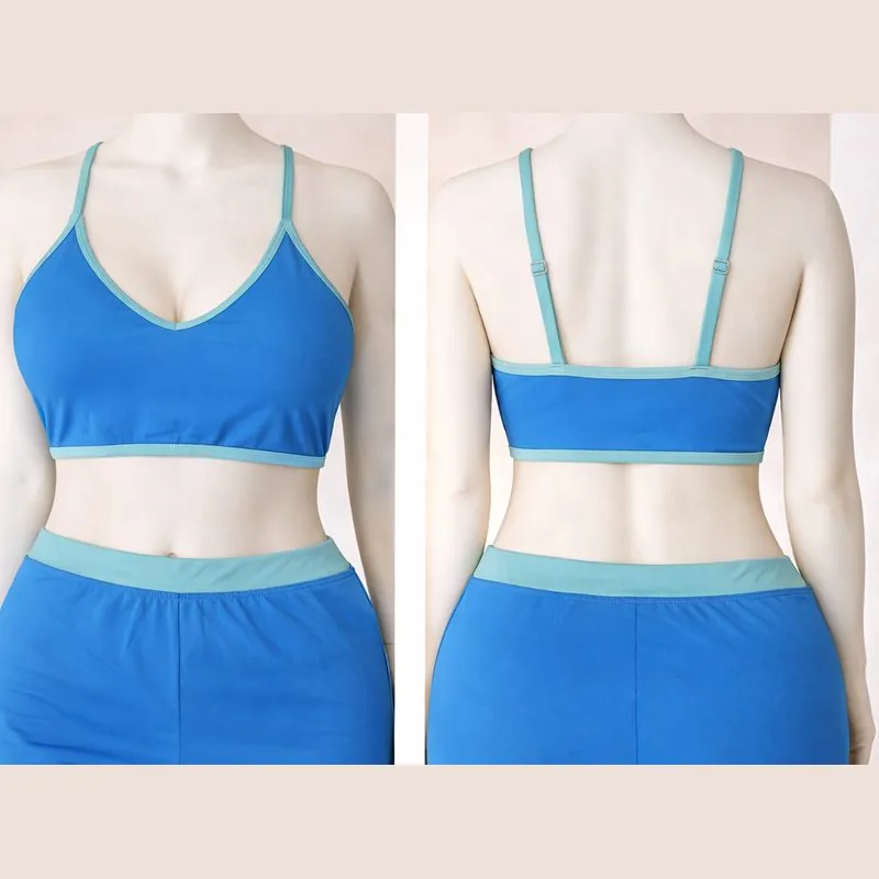 Conjunto azul con short